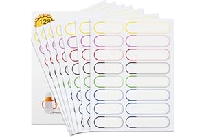 COOWAYZE Baby Bottle Labels for Daycare, 128 PCS Waterproof Name Labels for Kids Stuff School Supplies, Self Laminating, Dishwasher Safe, Name Stickers for Sippy Cup, Plastic Water Bottle, Day Care Essentials