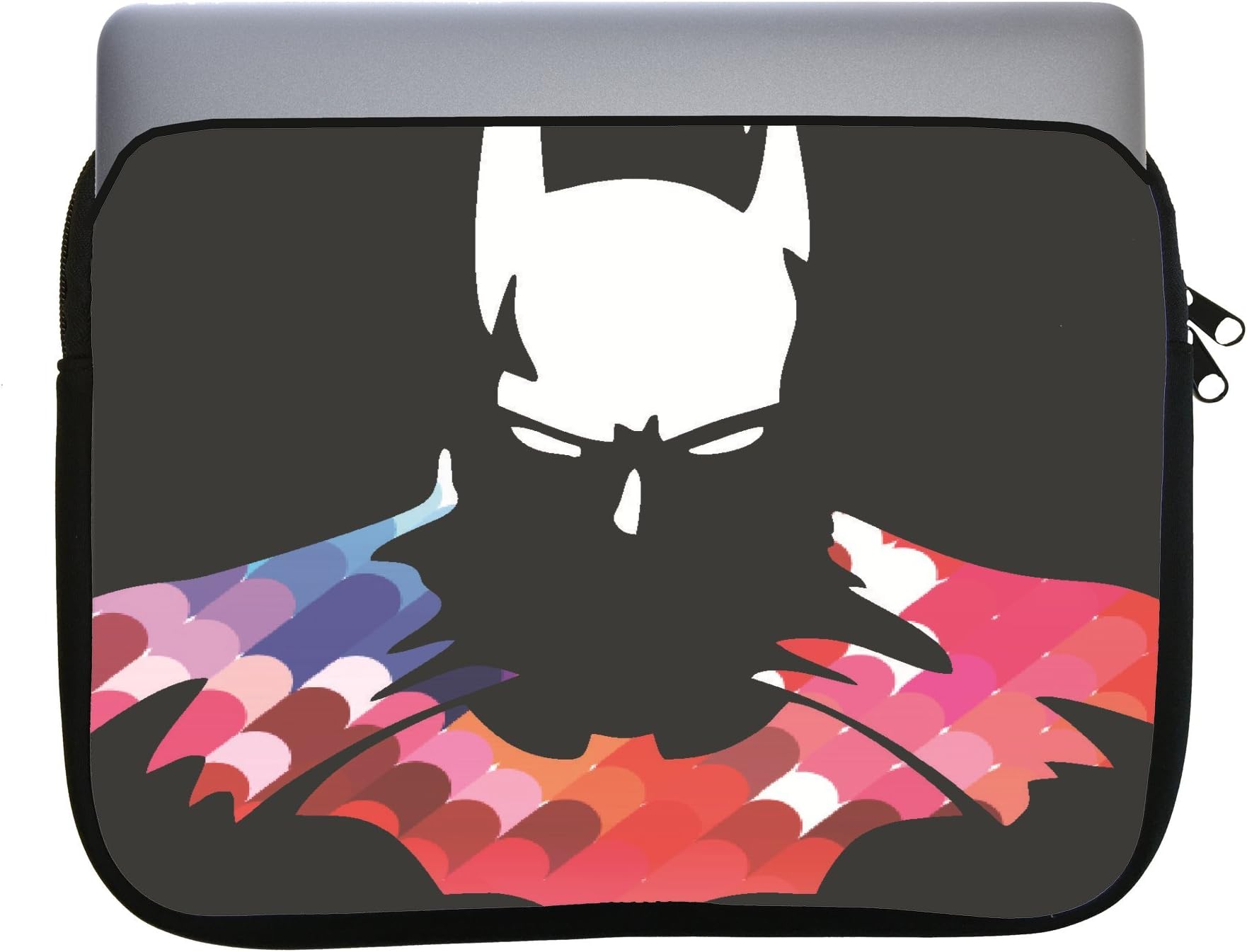Bat Man Hero Silhouette Image Design Print Pattern 11x14 inch Neoprene Zippered Laptop Sleeve Bag by Trendy Accessories for MacBook or Any Other Laptop