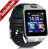 PADGENE DZ09 Smart Watch Bluetooth Camera Smart Wrist Watch Phone with SIM Card Slot 2.0 Camera TF Card Support Android Samsung Htc LG Sony Blackberry Huawei Smartphone---Best Gifts