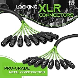 GearIT 8-Channel XLR Snake Cable