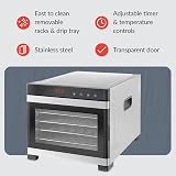 SousVideTools 6 Tray Stainless Steel Food Dehydrator with Touch Panel view 6