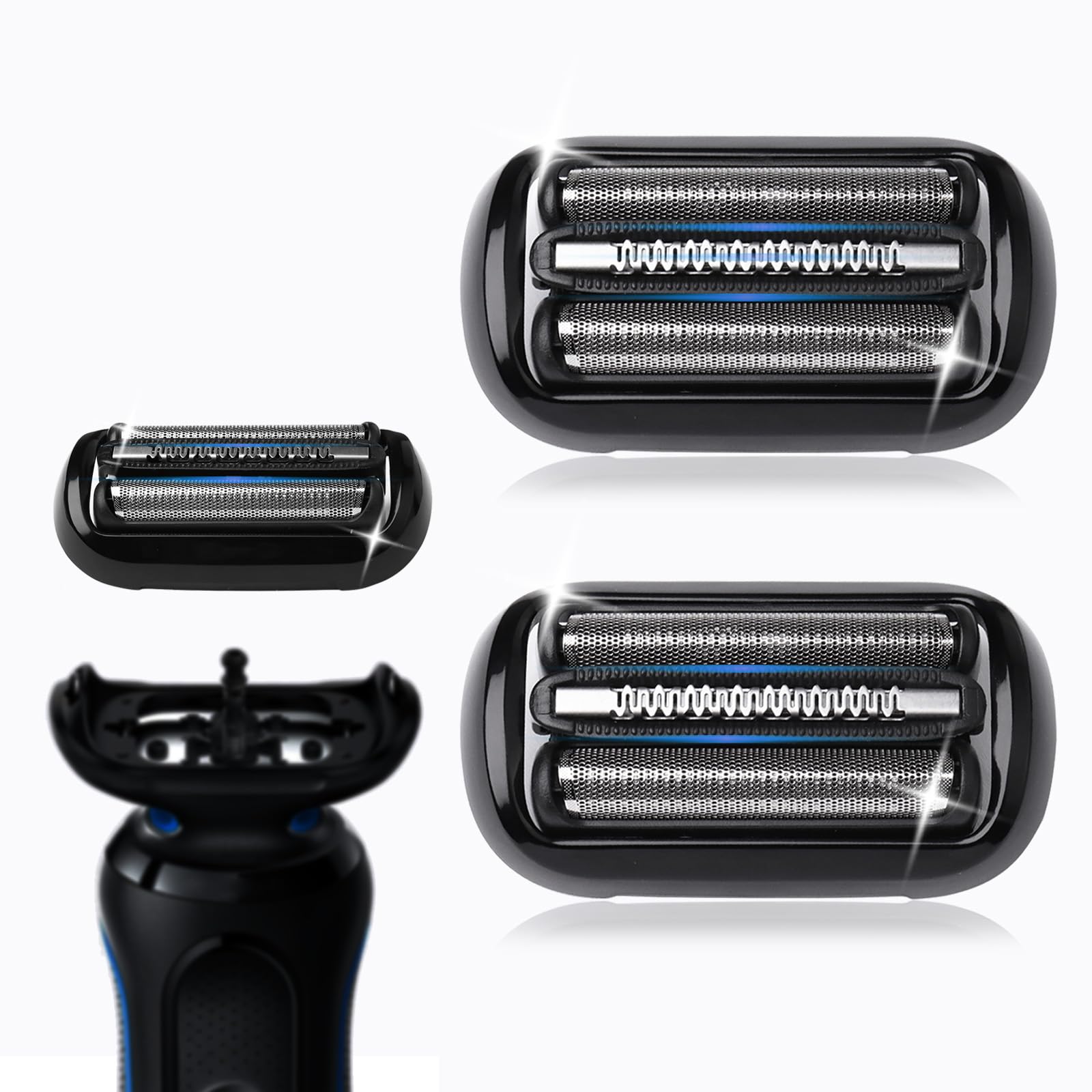 Photo 1 of 2Pcs 53B Series 5/6 Foil & Cutter Replacement Heads for S5 S6(New Gens) 5018s, 5020s, 5035s, 5050cs 5762 6020s, 6040cs, 6072cc, 6075cc...