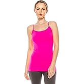 Kurve Women’s Seamless Camisole Tank Top – Stretch Spaghetti Strap Cami with UV Protective Fabric, UPF 50+ (Made in USA)