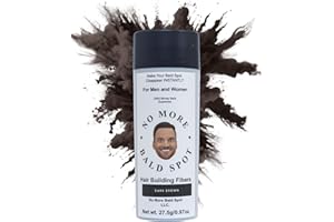 Hair Building Fibers For Thinning Hair for Men - Hair Fillers Powder - Hair Thickener For Thinning Hair for Women - Bald Spot Cover Up - Hair Loss Scalp Concealer Powder Fillers by No More Bald Spot