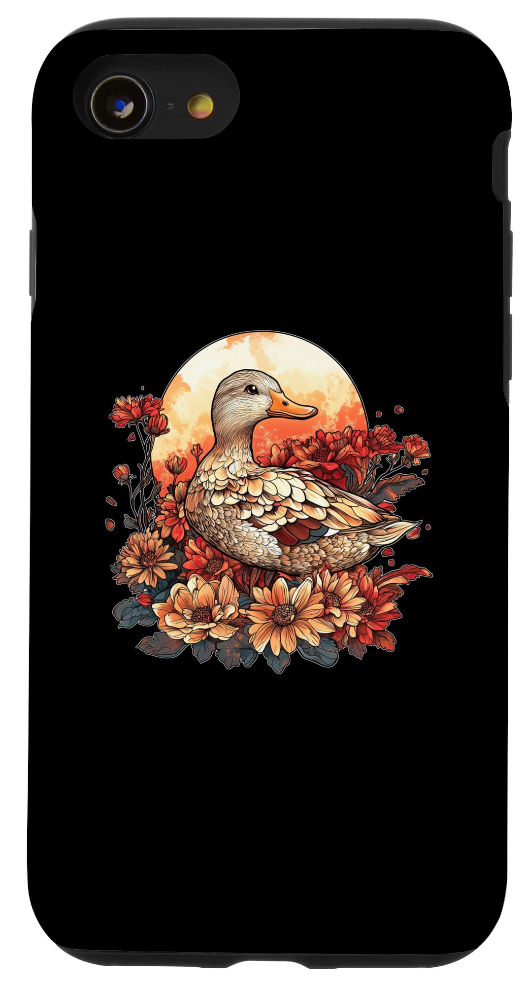 iPhone SE (2020) / 7 / 8 Duck Cottagecore Moon Design Men Women Kids Funny Duck Case