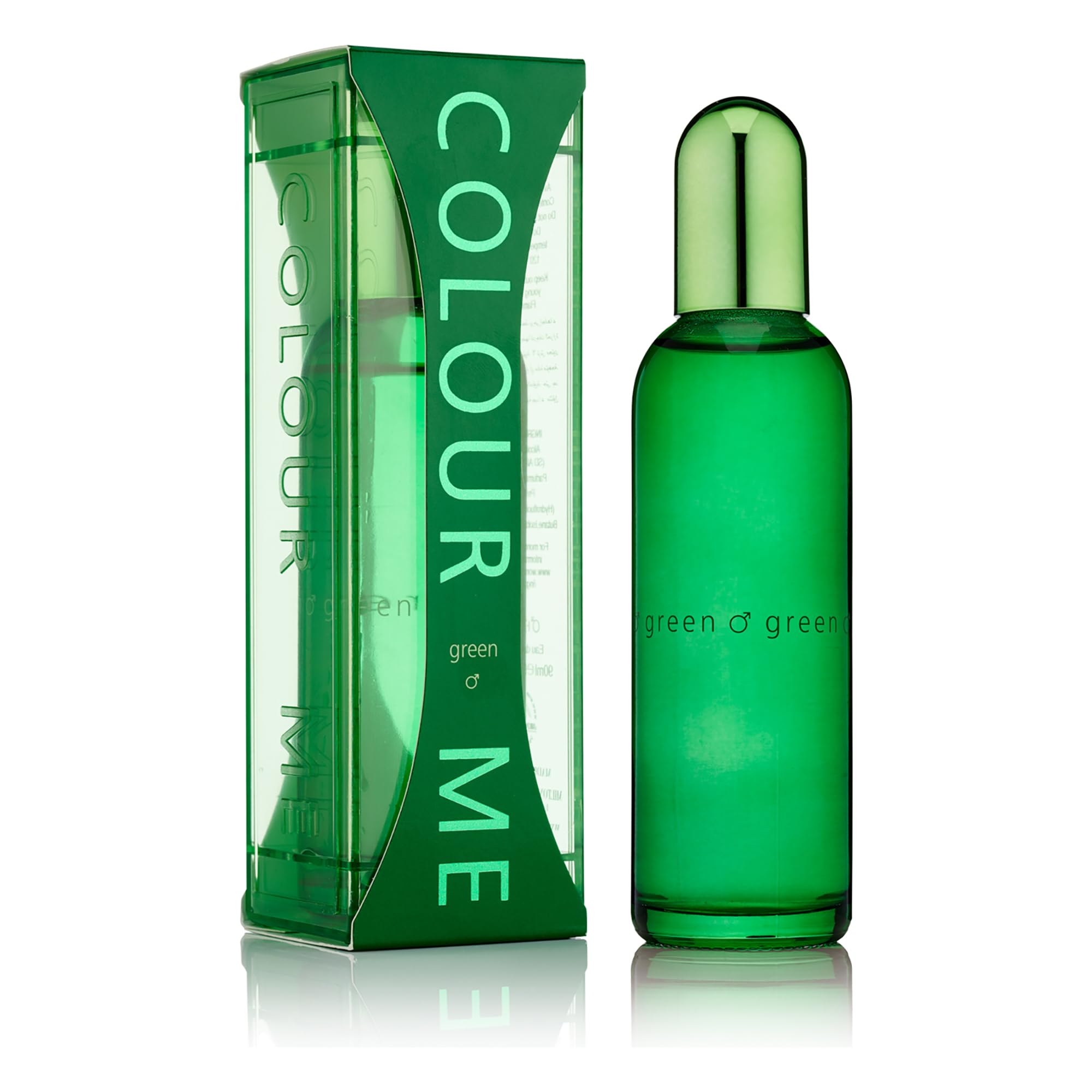 COLOUR ME Green Perfume for Men.100ml Eau de Parfum Men, Luxury Fragrance - Mens Aftershave, Long Lasting Fragrance for Men by Milton-Lloyd