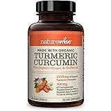 NatureWise Curcumin Turmeric 2250mg | 95% Curcuminoids & BioPerine Black Pepper Extract | Advanced Absorption for Cardiovascu