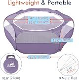 Pawaboo Small Animals Playpen Breathable Waterproof Tent Purple view 6