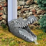 Jambazians Crocodile Head Gutter Guardian Downspout