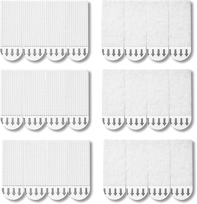 Lookka Picture Hanging Strips Heavy Duty 12 Pairs 24 Strips 16x45mm