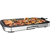 T-fal XL Electric Griddle with Adjustable Temperature and Non-Stick | 1500W power, 5 temperature settings, Even heat distribution, Minimal oil needed, Versatile for breakfast and dinner
