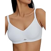 Ubras Full Coverage Bra for Women Plus Size Lace Wireless Bralette Side Support Minimizer Bra