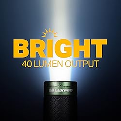 LUXPRO 40 Lumen Keychain Focus Mini LED Flashlight