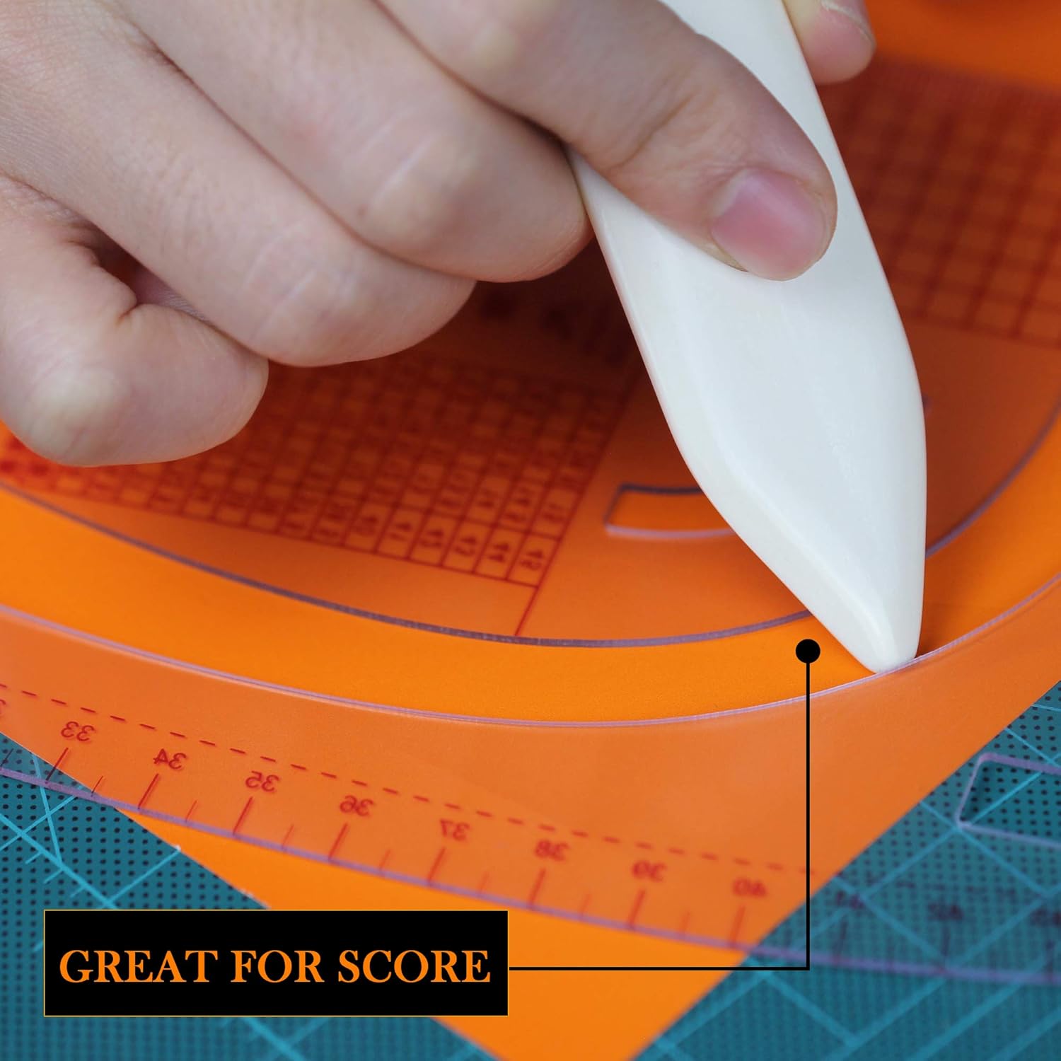 ECOHU Bone Folder Paper Creaser Maker Set, Folding Scoring Burnishing Crafting Scrapbooking Tool for Bookbinding, Paper & Leather Crafts, Card Making.