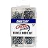 EAGLE CLAW FISHING TACKLE CO. Lazer Sharp Circle Hook Assortment, Platinum Black