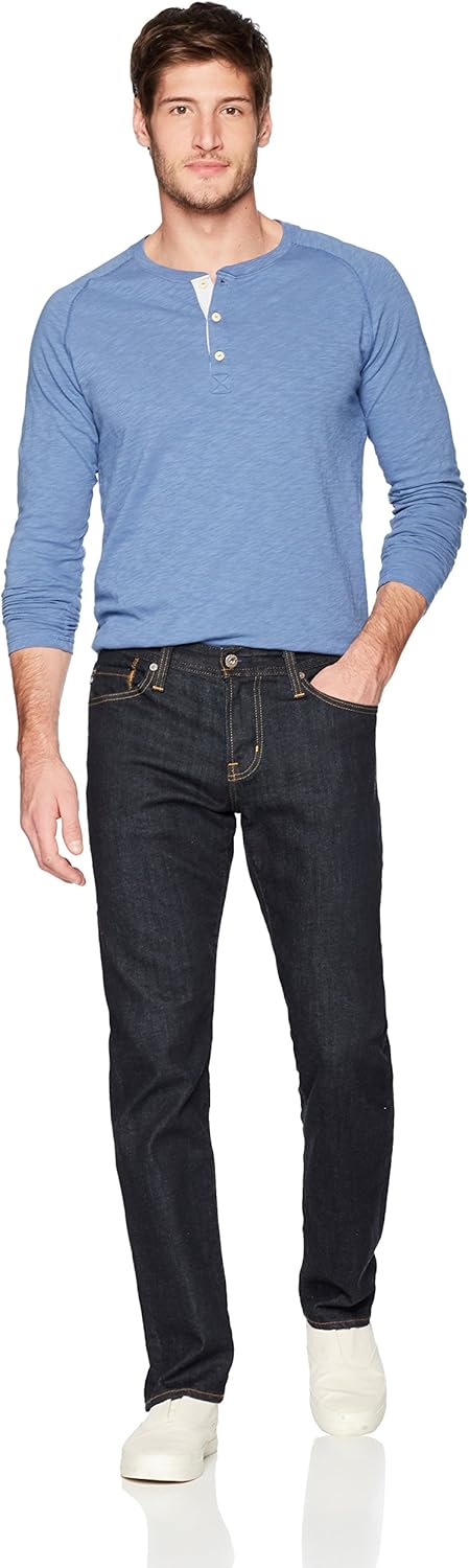  Brand - Goodthreads Men's Long-Sleeve Lightweight Slub Henley: Clothing