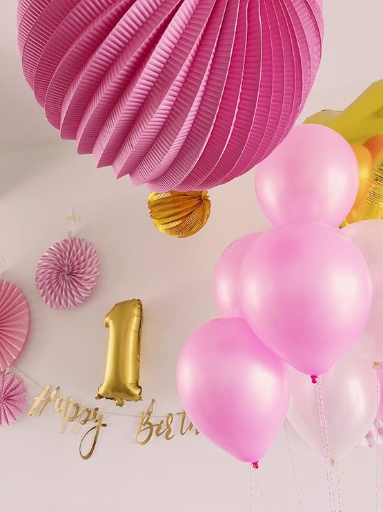 Napravi Rs Easy Joy Anniversaire 1 An Fille Rose Ballon Decoration Anniversaire Fille Happy Birthday Banderole Or 29pcs Loisirs Creatifs Fournitures De Loisirs Creatifs