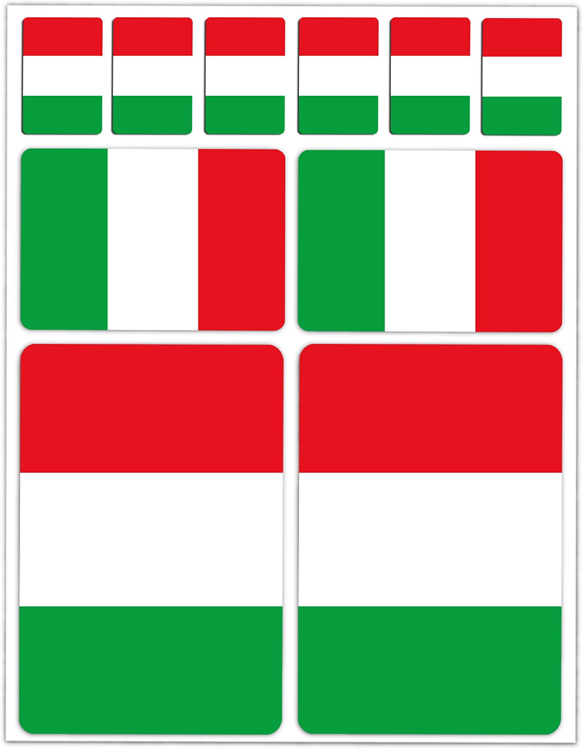 Biomar LabsBiomar Labs® 10 x Vinyl Stickers Set Decals Italy National Italian Flag Car Motorcycle Helmet D 14