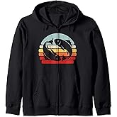 Retro Zodiac Sign Pisces Zodiac Sign Pisces Zip Hoodie