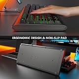 Lumsburry 88-key UK Layout Compact Wired Keyboard RGB Backlit 12 Shortcuts view 3