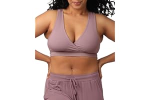 Kindred Bravely French Terry Nursing Bra for Breastfeeding and Sleep, Racerback Crossover, Soft and Stretchy Maternity Bra