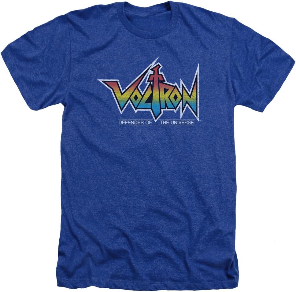 Voltron:Defender of The Universe Anime TV Series Logo Adult Heather T-Shirt