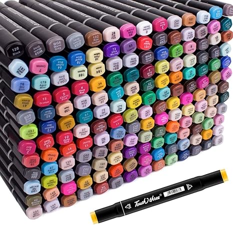 Hbwz Black Twin Markers Broad and Fine 