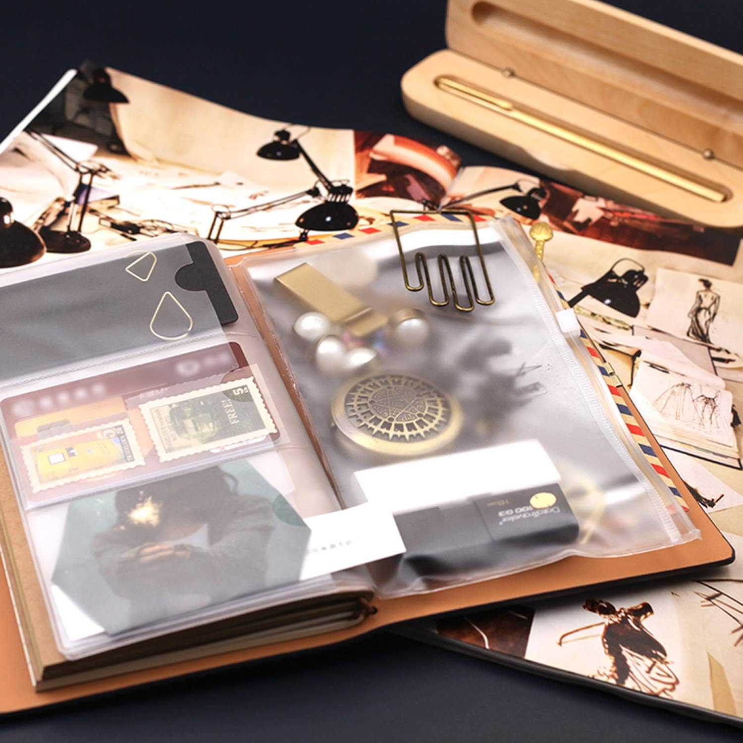 diario di viaggio con pagine vuote idea regalo per donne e ragazze Wandefol Diario di Viaggio in Pelle A6 stile vintage Marrone utilizzabile come blocco per schizzi