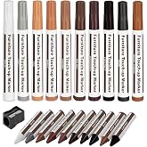 DAIXISM Furniture Markers Touch Up,Wood Filler Floor Scratch Repair Kits,Set of 21-Markers and Wax Sticks with Sharpener Kit for Funiture Repair,Floor Scratch.