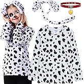 ZeroShop 101 Days of School Costume Kids, Boys Dalmatian Clothes Shirt Outfit Ears Headband Accessories