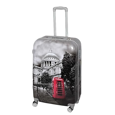 GTC Polycarbonate 360 Degree Rotating Wheels Beautiful Printed Pattern Suitcases and Trolley Bag Luggage Cabin Size (Large/28 Inch)
