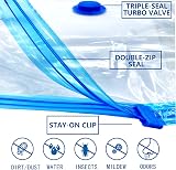 AMZJIMTOP Vacuum Storage Bags 6 Pack 100x80cm Extra Large Reusable view 3
