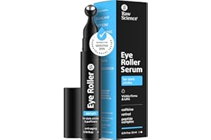 S RAW SCIENCE Eye Serum for Puffy Eyes & Dark Circles Under Eye Treatment, Caffeine, Niacinamide, Hyaluronic Acid, Retinol, Instant Moisturizer instead Eye Cream, Under Eye Bags & Puffiness, Eye Skin Care, 0.74 OZ