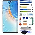Original Samsung Galaxy Note 10 Plus Screen Replacement 6.8 inch 10+ Series Front Glass Repair Kit incl Waterpoof Frame Adhesive,Repair Glue and Lamp Tool Kit(No Digitizer,No LCD) SM-965 Series