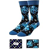 HAPPYPOP Sea Turtle Gifts for Men - Funny Frog Socks Octopus Gifts, Ocean Animal Socks
