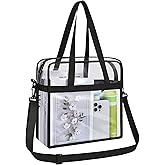 Oraben Clear Tote Bag Clear Bag Stadium Approved 12x6x12 Stadium Bag for Work, Sports Games,Gym