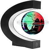 Magnetic Levitation Floating Rotating World globe for children With Colored Lamp And Touch Switch For Men Boss Cool home/Office Decor unique Gifts Or Kids Desk Tech accessories Gadget teenage Toys