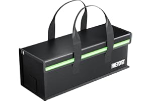 EMEPOVGY Lipo Battery Safe Bag Fireproof Ebike Battery Bag Explosionproof Large Capatity for Storage Charging (19.3 * 5.9 * 5.9 in)