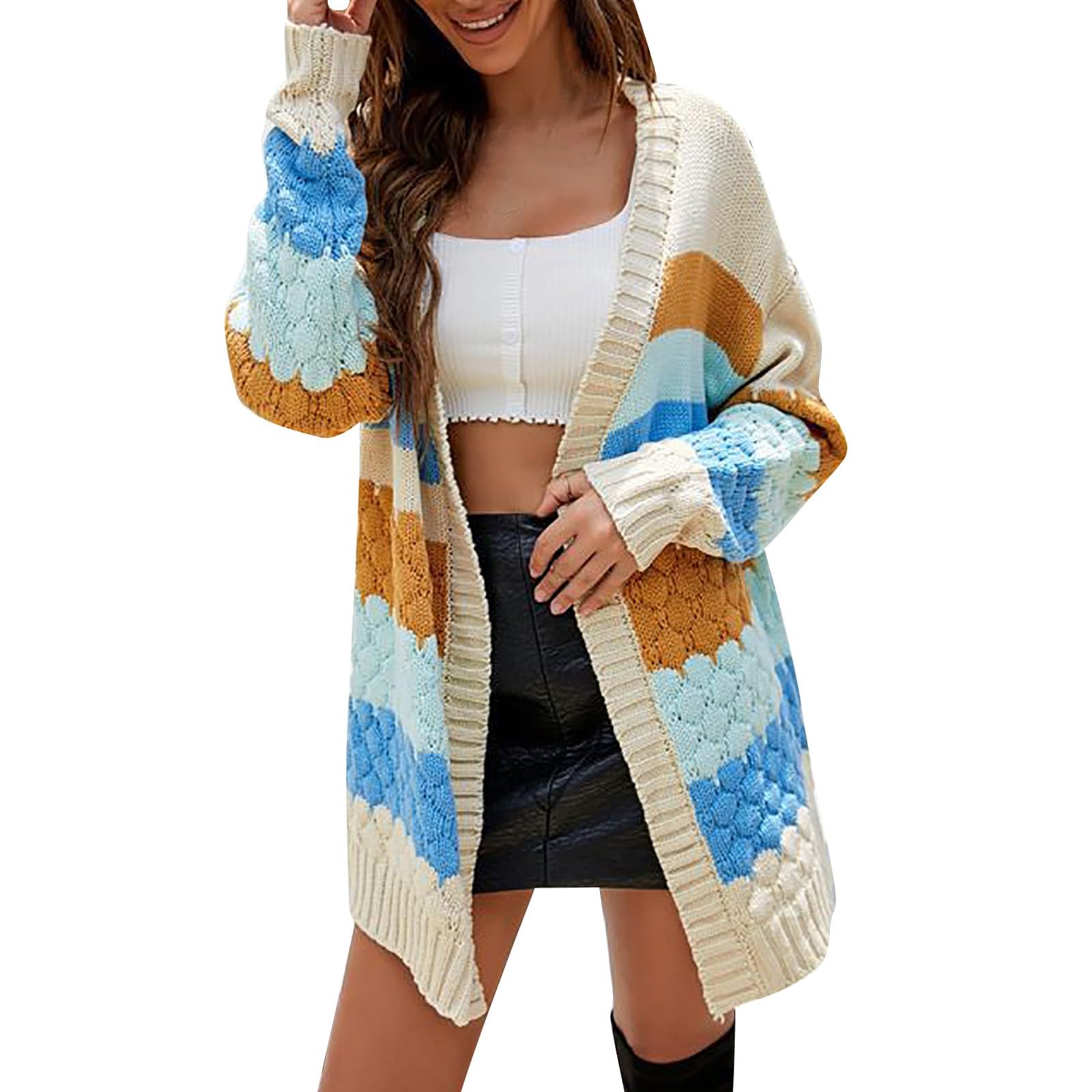 ADJHDFH Long Cardigan With Pockets For Women Long