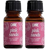 CANDECraftCo Premium Fragrance Oil – Diffuser Oils Fragrances Scented for Home, Candle Soap Making Supplies, Aromatherapy Blends for House (0.34 Fl Oz) (2-Pack, Pink Sands)