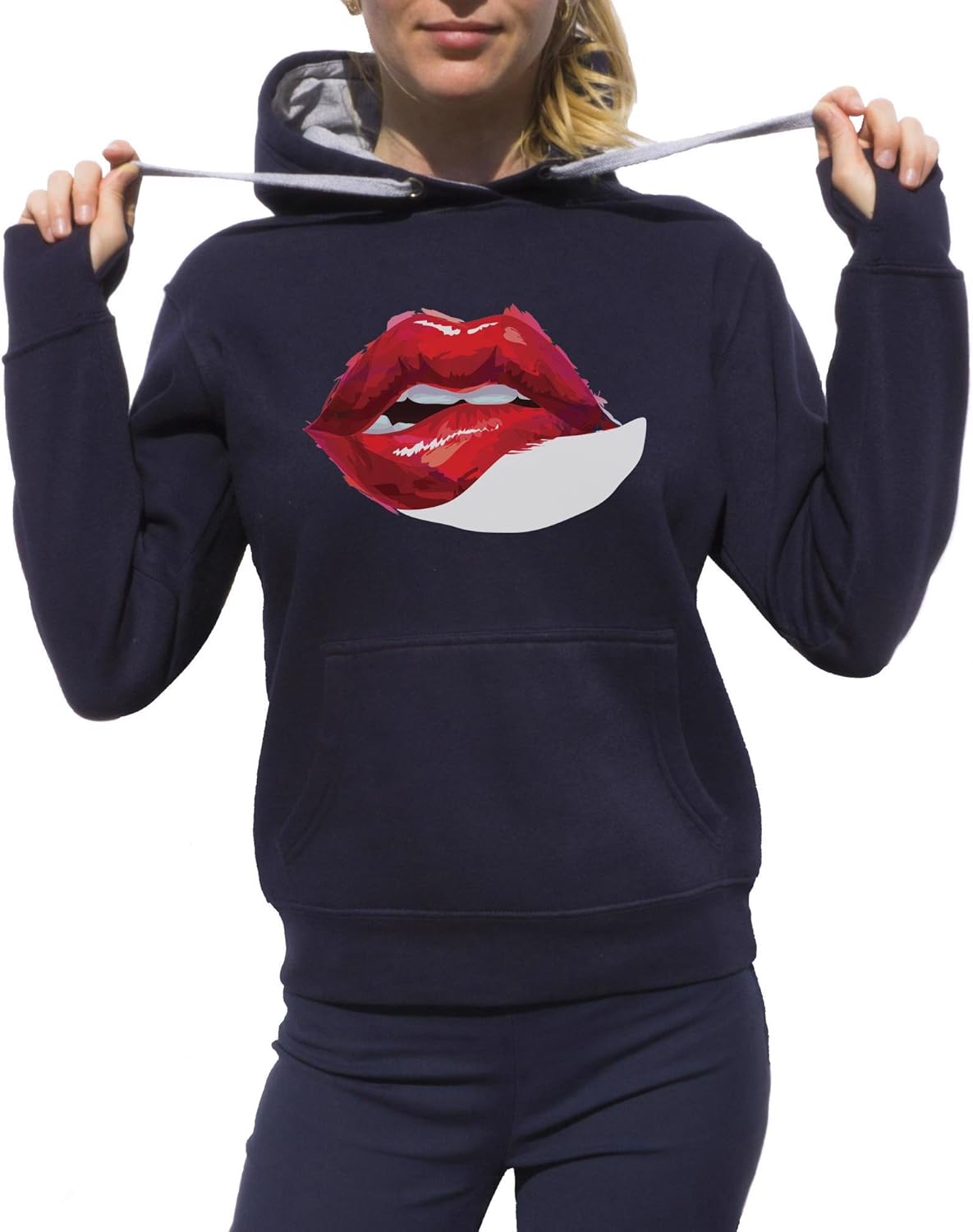 Lips Hoodie Red Lips Hoodie Tongue Hoodie Crazy Hoodie Fashion Hoodie
