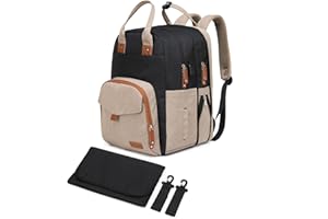 Qualyphant Extra Large Diaper Bag for 2 Kids - Expandable 35L Twin Baby Bags Backpack with 4 Insulated & 16" Laptop Pocket & 2 Compartments - Big Diapers Backpacks - Travel Pañaleras Para Bebe, Unisex