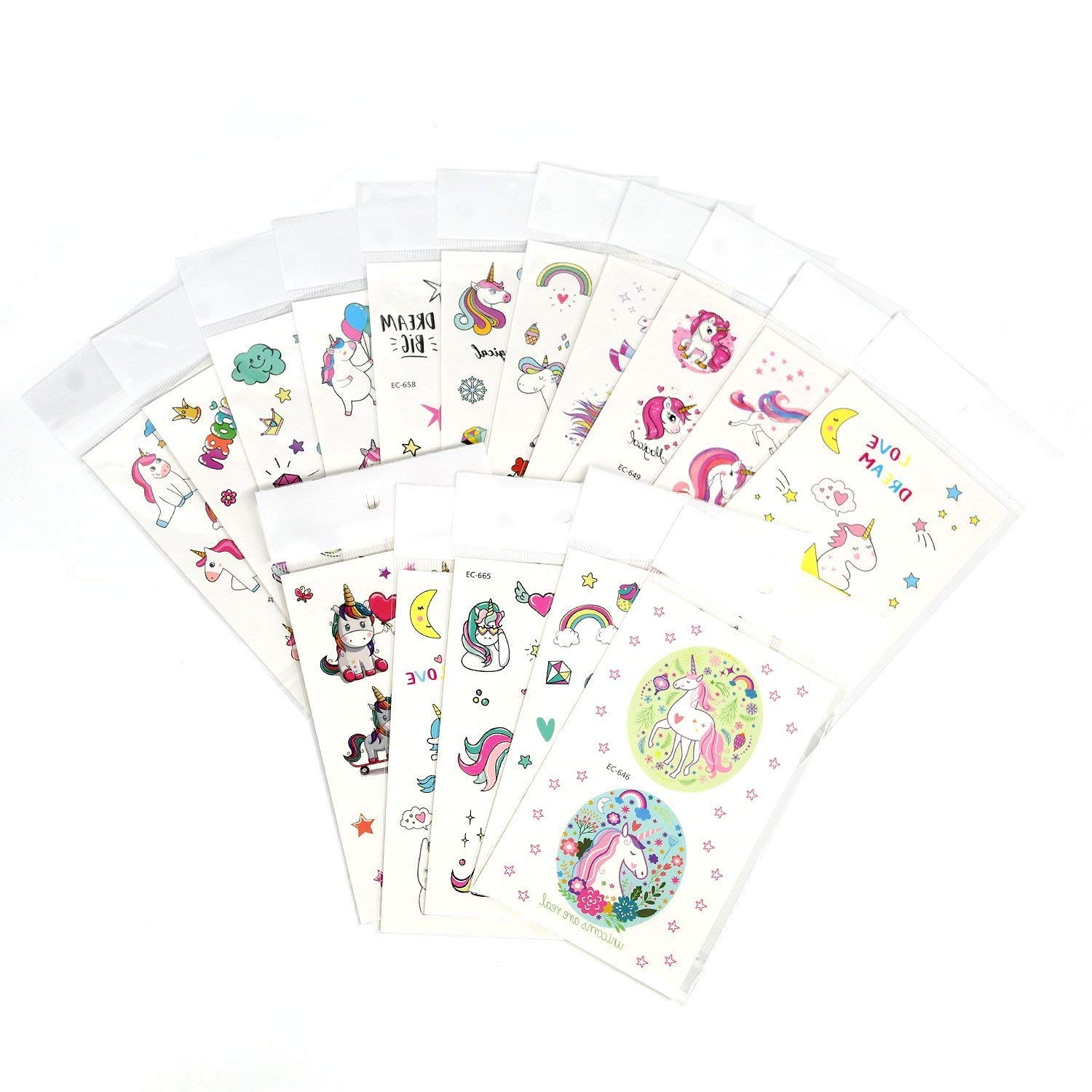 Unicorno Bracciale,SouthStar 30 Set di Articoli con Unicorno, unicorno braccialialetti, unicorno Rings,unicorno unicorno Tatuaggi temporanei per bambini ottimi per regalini per amichette, festa di compleanno