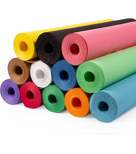 Paclord Thanksgiving Kraft Paper Rolls Set - 12x1200 Inches, 45 Lbs, 4 Autumn Colors, Made In USA