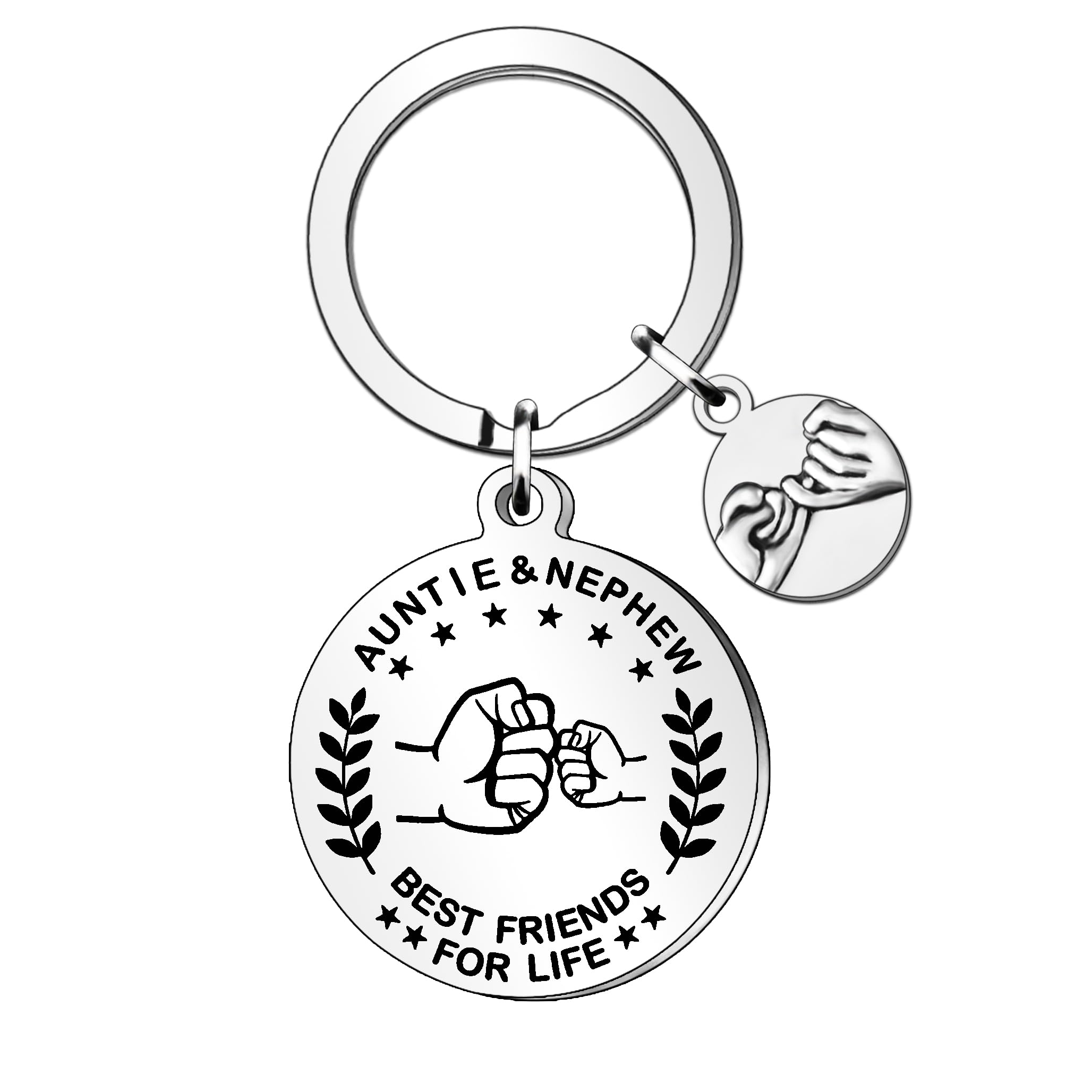 HULALA Aunt And Nephew Best Friends For Life Family Tree Keyring Keychains For Auntie Aunty Mothers Day Birthday Christmas