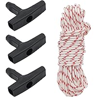 A.I.FORCE 3 Pieces Starter Handle with Recoil Starter Rope 10-Meter, 3.0mm Diameter Pull Cord for Husqvarna Stihl Poulan Lawn