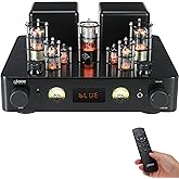 Juson Audio JTA100 2025 Version 200W Vacuum Tube Amplifier Integrated Hybrid with BT 5.0 Optical AUX RCA Phono Input and Headphone Output 2.1CH Class AB HiFi Home Audio for Turntable