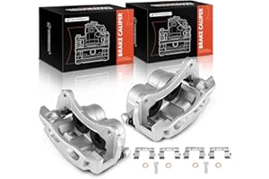 A-Premium Disc Brake Caliper Assembly with Bracket Compatible with Ford Explorer Sport 2003, Ford Explorer Sport Trac 2003-2005, Front Driver and Passenger Side, 2-PC Set