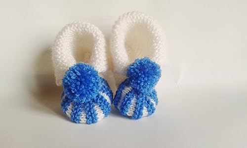 Chausson Bebe Bleu Et Blanc Amazon Fr Handmade Chausson Bebe Bleu Et Blanc Amazon Fr Handmade