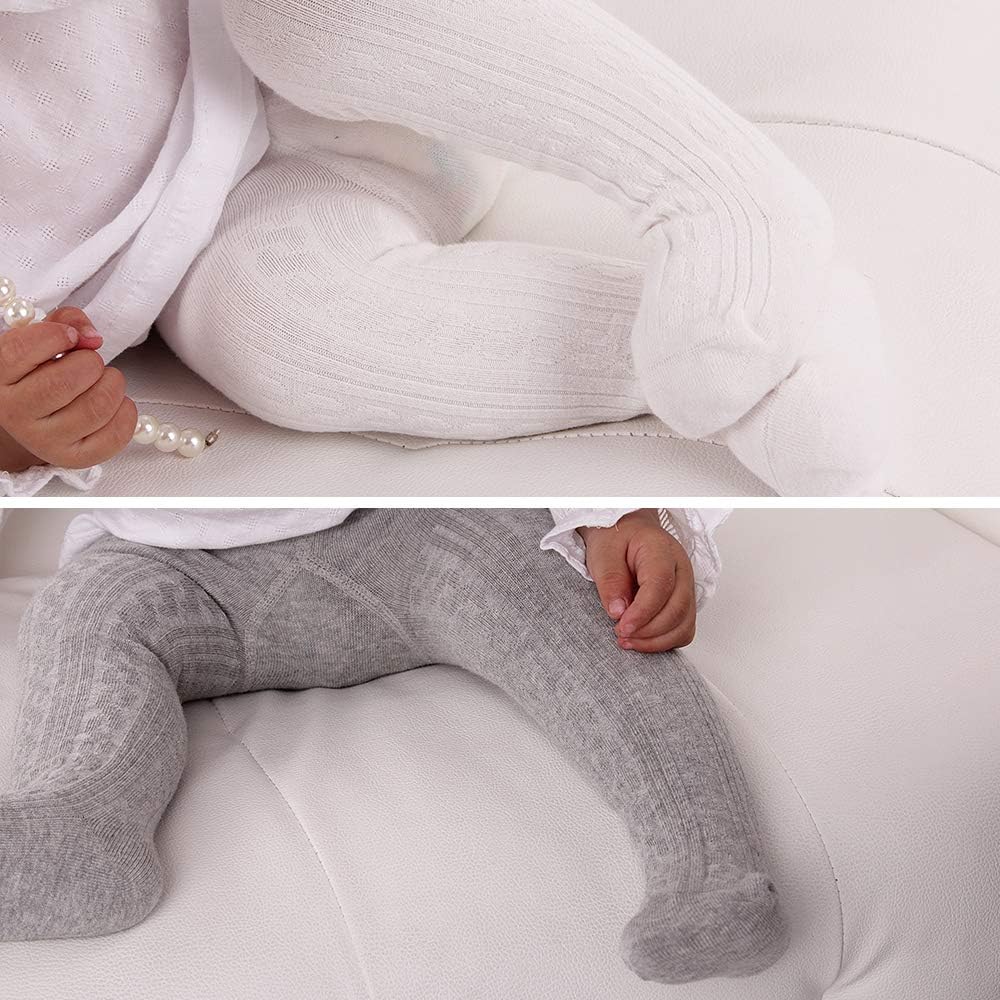 Zando Infant Soft Tights Toddler Seamless Leggings Tights for Baby Girls Winter Knit Warm Newborn Pants Stockings: Clothing